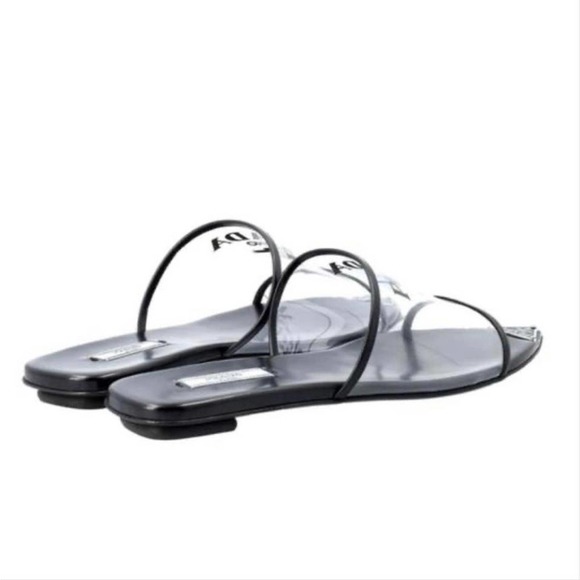 PRADA Plexiglas logo printed clear PVC slides - Picture 4 of 6